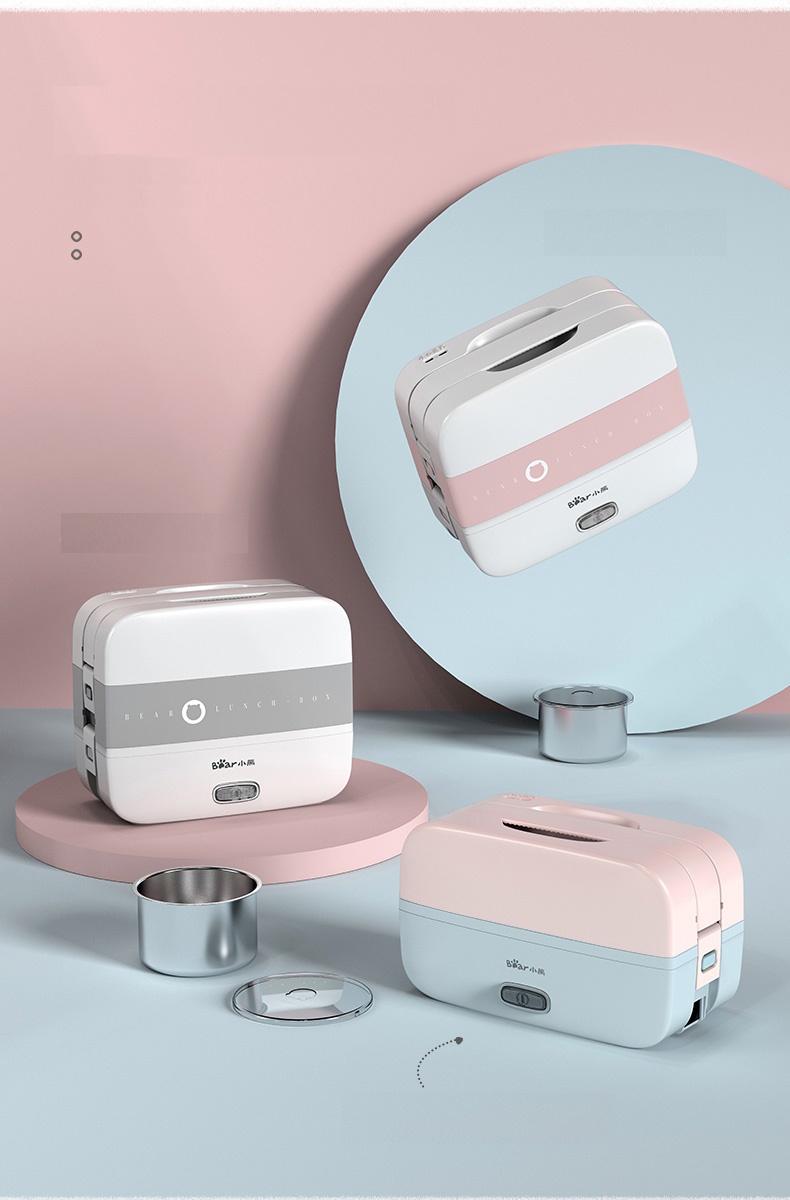 220-240V Electric Lunch Heating Box Portable Electric Multi Rice Cooker 2 Layers With 4 Liners EU/AU/UK/US Plug Available