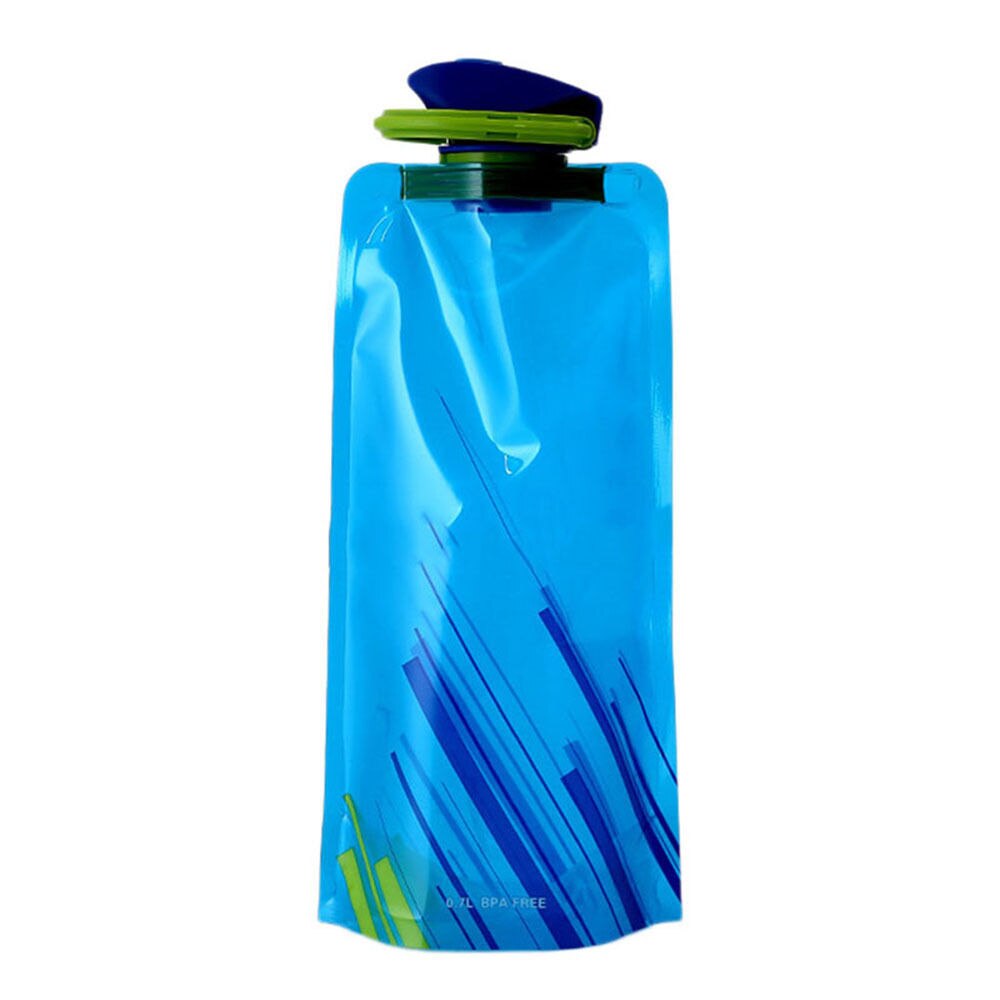 ISKYBOB 700mL Travel Opvouwbare Draagbare Opvouwbare Folding Water Fles Waterkoker Cup voor Reizen Accessoires: Blauw