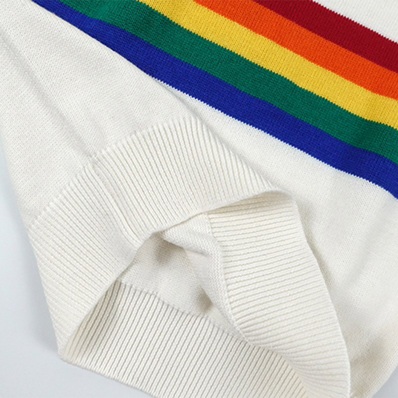 Children Clothing Kids Girls Coat Rainbow Knitted Sweater Brand Boys Rainbow Sweaters Boys Girls Clothes