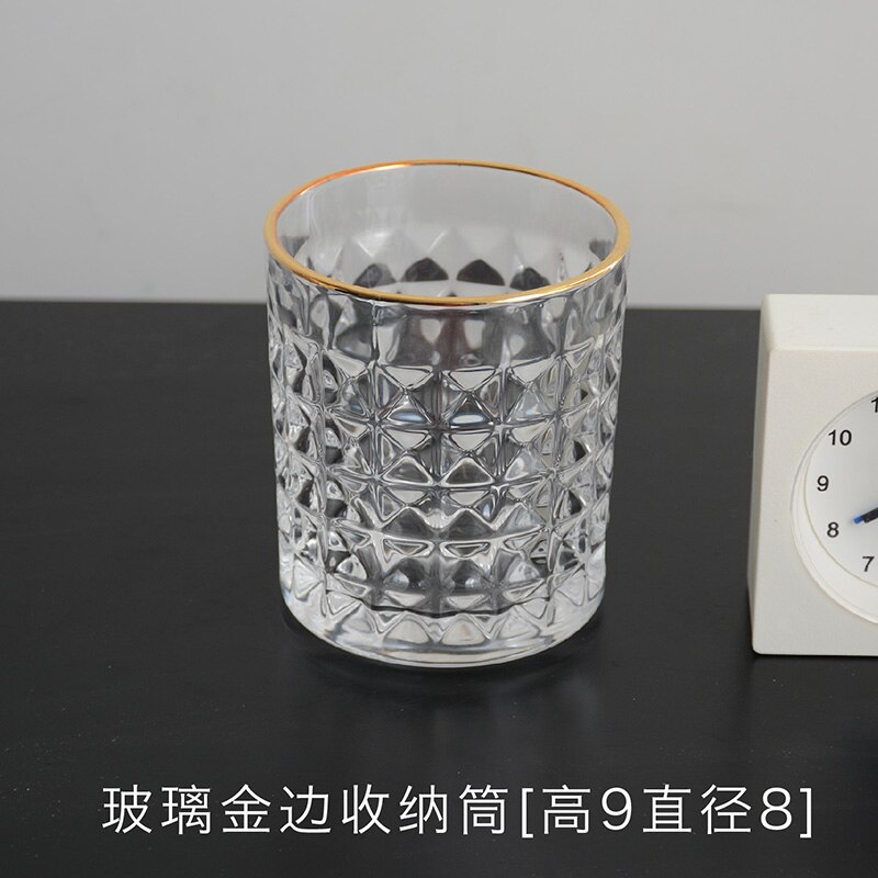 Escova de maquiagem cerâmica frasco de armazenamento rosa cerâmica garrafa de armazenamento organizador de armazenamento de cosméticos caneta titular desktop recipiente de cerâmica: Style 19