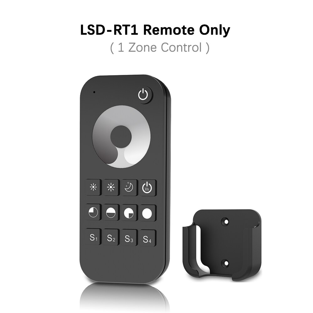 LED Dimmer 12V 24V 48V 6A/3A PWM Wireless Frequency Adjustable 2.4G RF LED Dimmer Switch ON OFF for Single Color LED Strip Light: LSD-RT1 Remote Only