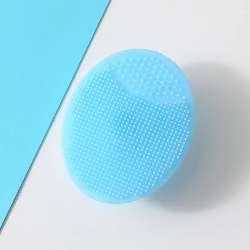 Gezichtsborstel Zachte siliconen Handmatige reiniger en stimulator - Exfoliërende gezichtsscrubber voor dames en heren: green