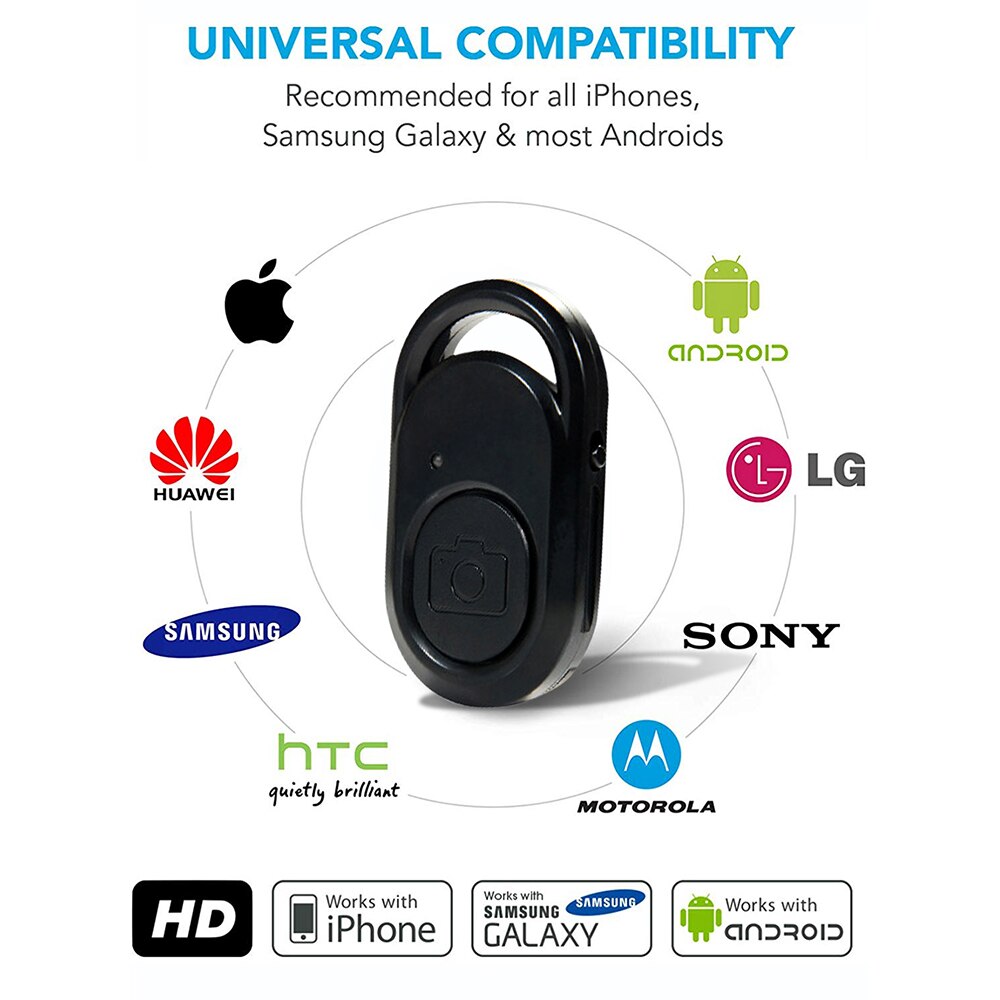 Phone Bluetooth-compatible Wireless Remote Shutter Tripod Stand Selfie Stick Shutter Camera Controller Self-timer Remote Control