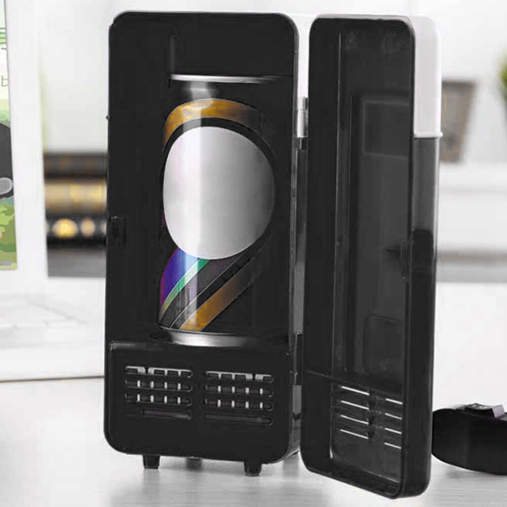 Tragbare 5V Desktop USB Elektrische Kühlschrank Mini Auto Getränke Trinken Kühler Kühlschrank für Startseite Picknick Camping Reise