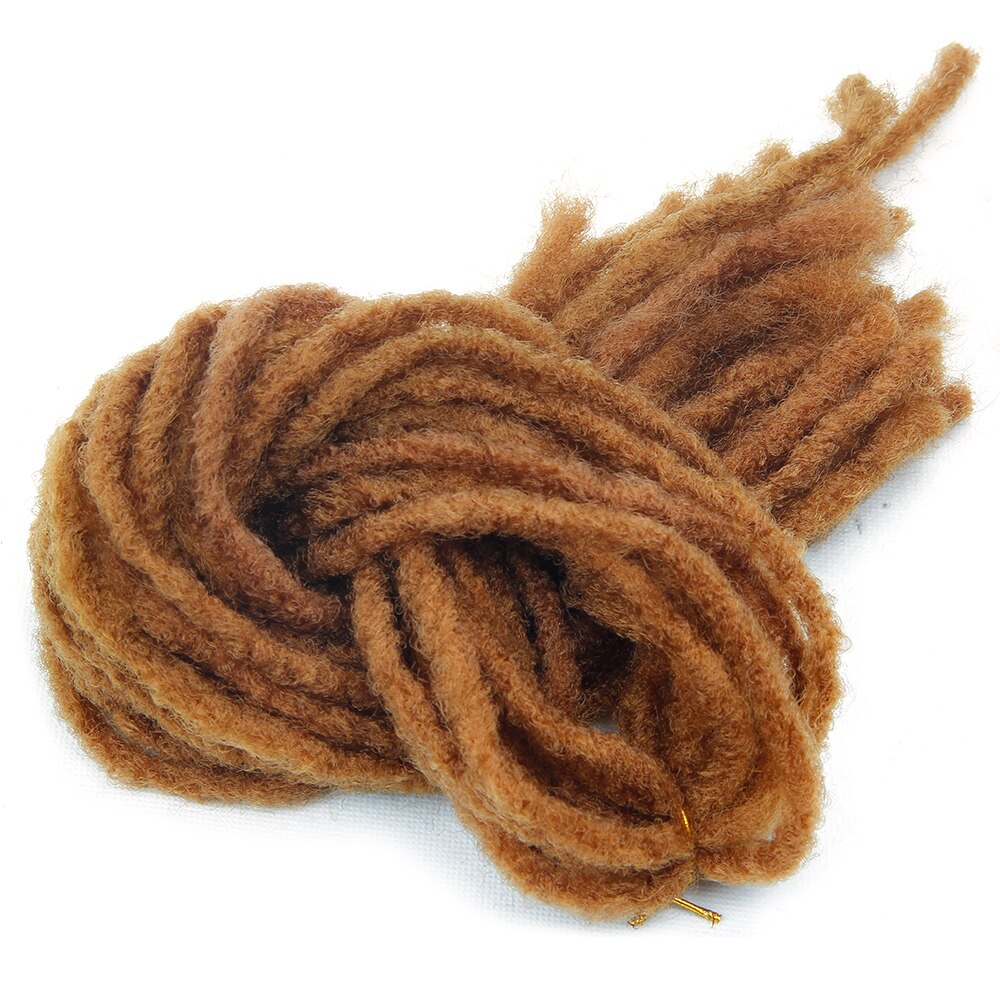 Synthetic Dreadlocks Soft Hair Various colors Black Red Brown Golden Fiber Twist Braids Crochet Braiding Hair PIECE: #30