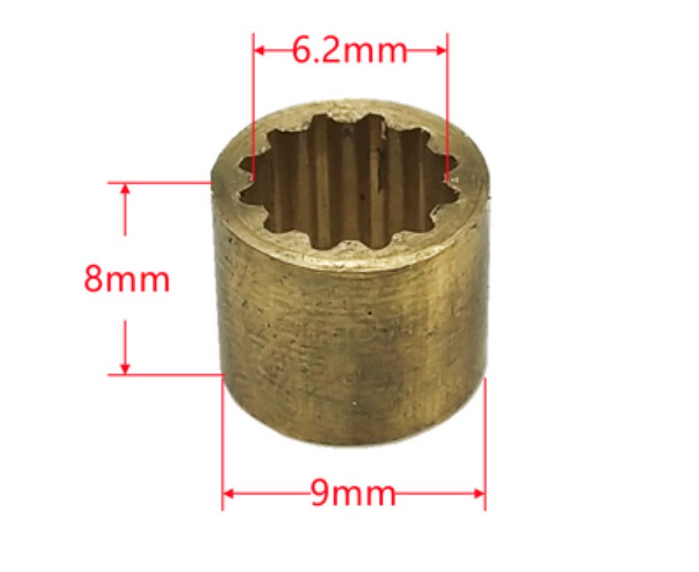 DIY Snooker Billard Kupfer Durcheinander Weiße Faser Schwimmbad Warteschlange Zwinge Reparatur Zubehör: l / Licht Gelb