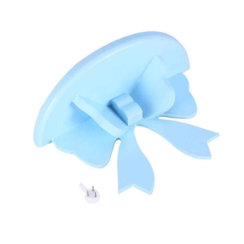 Étagère de rangement en demi-cercle en bois, Style nordique, étagère murale, décoration de chambre d'enfants, support de rangement mural: Blue