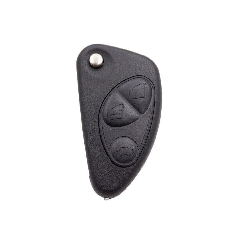 Cocolockey-funda de llave de para Alfa Romeo GT 147 156 166, mando a distancia con tapa, carcasa de llave de coche plegable de repuesto, 2 y 3 botones: 3button