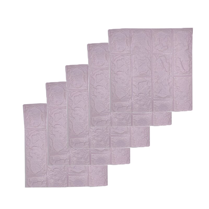 5/10pcs 3D Brick Wall Stickers DIY Decor Self-Adhesive Waterproof Wallpaper For Kids Room Bedroom 3D Wall Sticker Brick