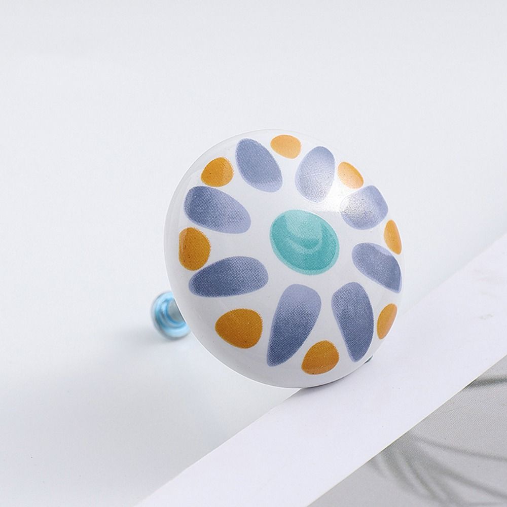 Uchwyty robić szafy ceramiczne klamki robić drzwi szafek okrągłe uchwyty meblowe w kształcie zwierząt dekoracja okna szafki szuflady gałki kuchenne: Różowy