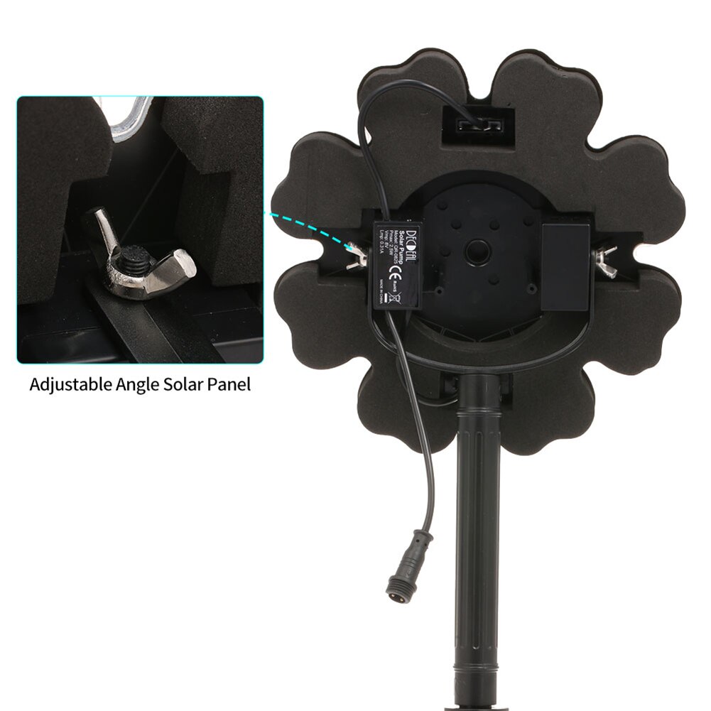 Zonne-energie Vogelbad Fontein Watervallen Drijvende Tuin Brushless Waterpomp Sproeier Zwembad Vijver Tuin Decoratie