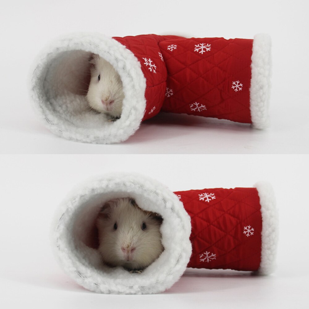 Mascota hámster Casa de juego en forma de T Pet suministros túneles pequeños animales conejillo de indias tubos juguetes mascotas cama