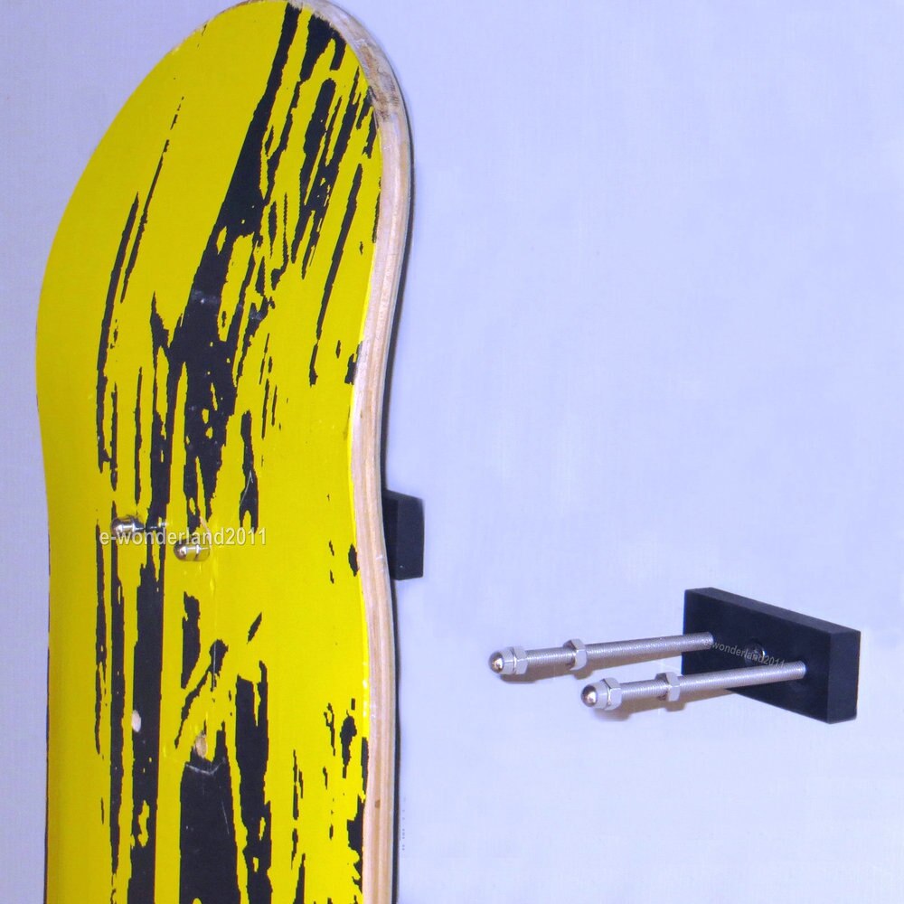 Colgador Skateboard Longboard cubierta flotante Pantalla de montaje en pared percha de Skate, soportes de almacenamiento y bastidores de Skateboard
