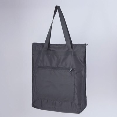 Shopping Bag Foldable Recycle Bag Portable Carrier Bag Eco Friendly Large Capacity Supermarket Shopper Waterproof Oxford Handbag: Black