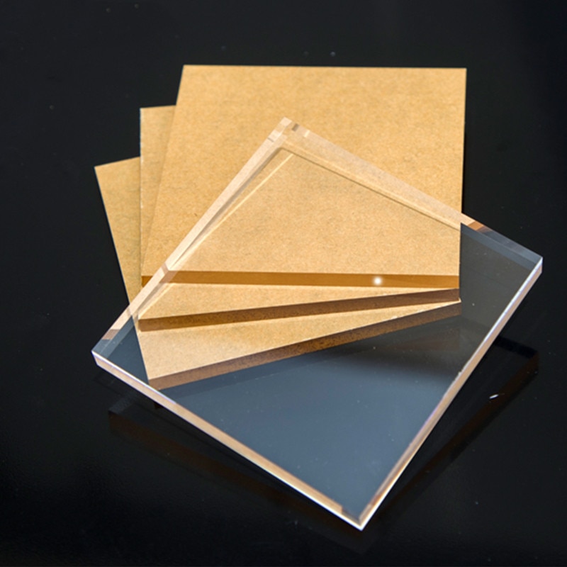 Plexi Glass Clear Plastic Sheet Acrylic Board Polymethyl Methacrylate Transparent Organic Glass Durable Doors and Signage Decor