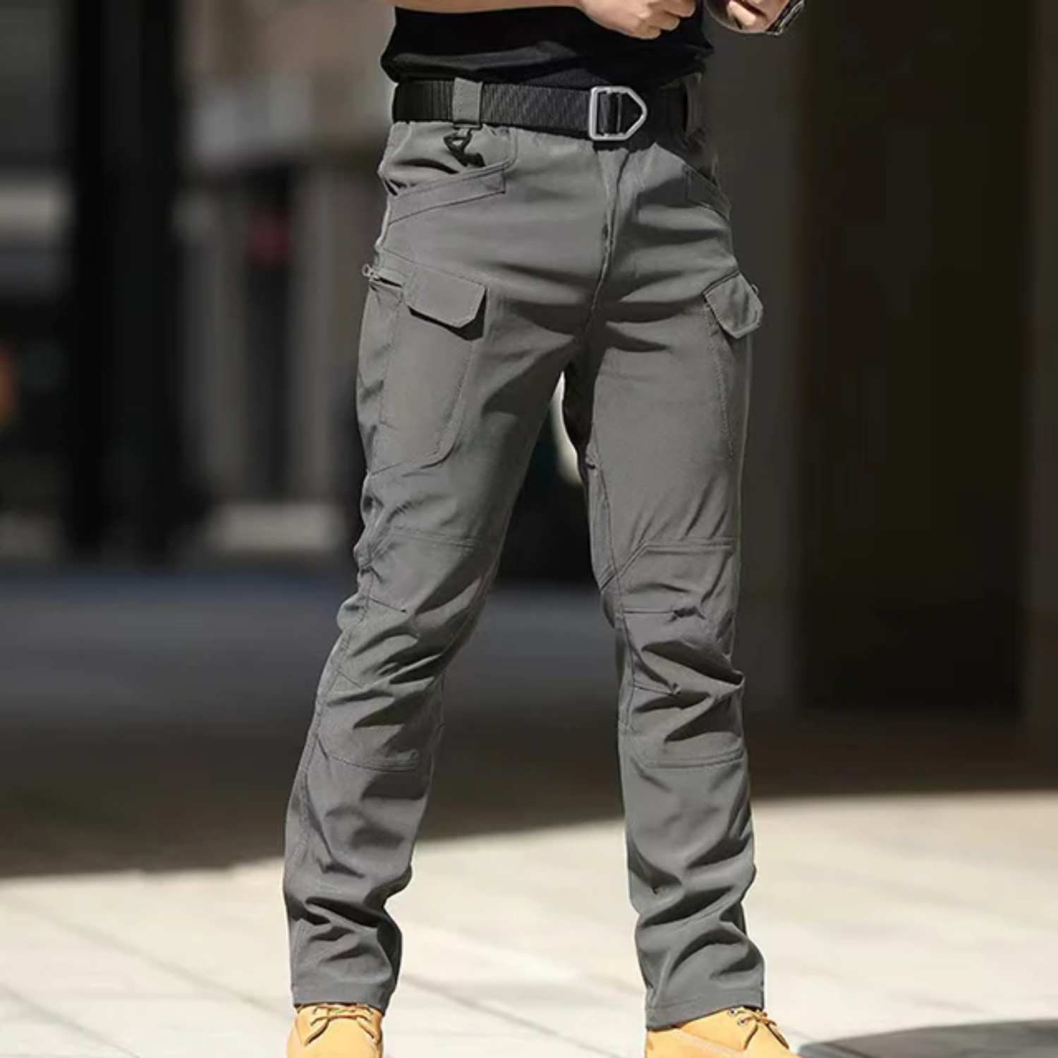 Pantalones tácticos elásticos de secado rápido para hombre para escalada, senderismo, Camping, pesca y caza: XXS / Azul