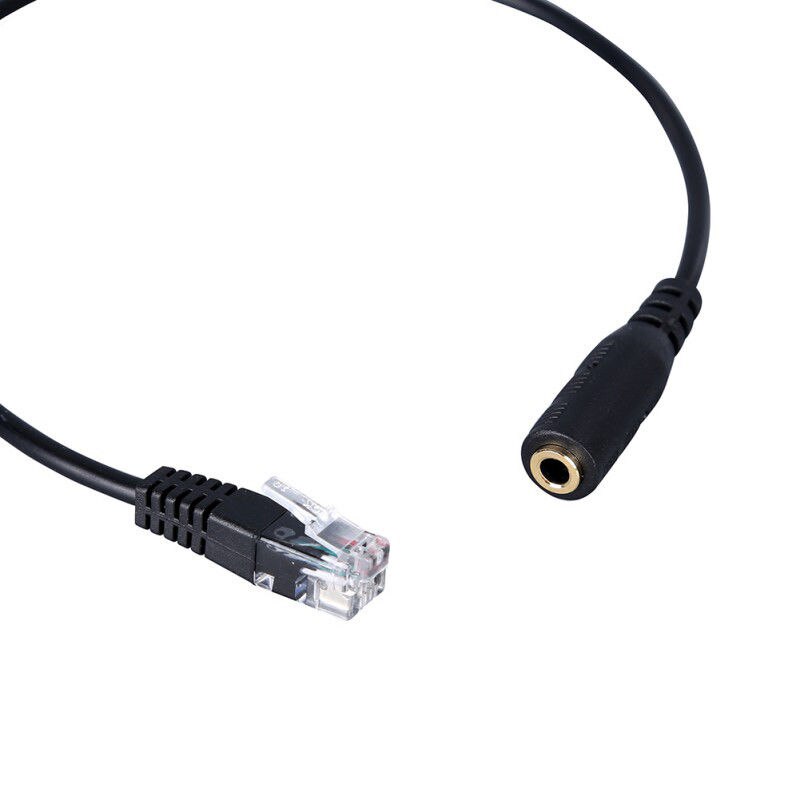 Gniazdo wtykowe 3.5mm robić RJ9 dla zestawu słuchawkowego iPhone robić kabla adaptera telefonu biurowego Cisco