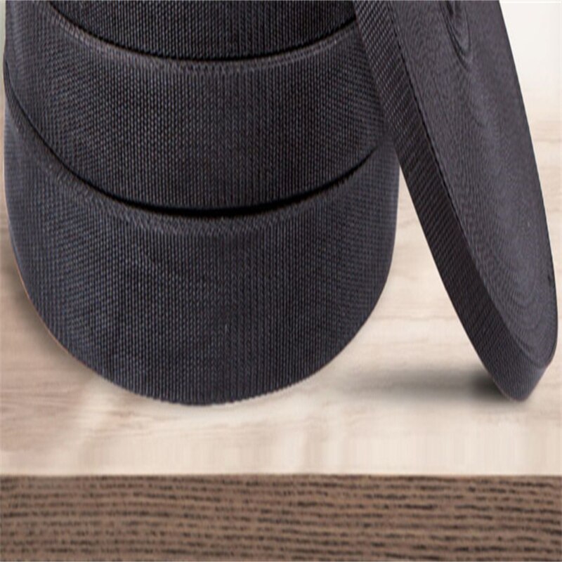 Corde tressée plate et large en Nylon pour camion, sangle de sécurité résistante à l&#39;usure en polypropylène noir