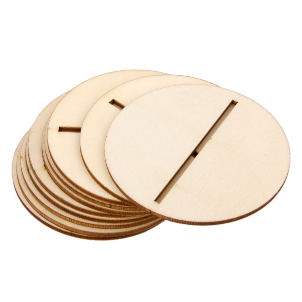 Mdf Houten 10 Cm Tafel Nummers 1-10 Base Set Bruiloft Verjaardagsfeestje Bruiloft Tafel Decoratie Aantal Houder Party