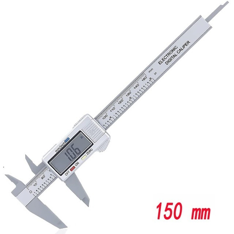 1pc 150mm 100mm Electronic Digital Caliper Carbon Fiber Dial Vernier Caliper Gauge Micrometer Measuring Tool Digital Ruler: Specifications 9
