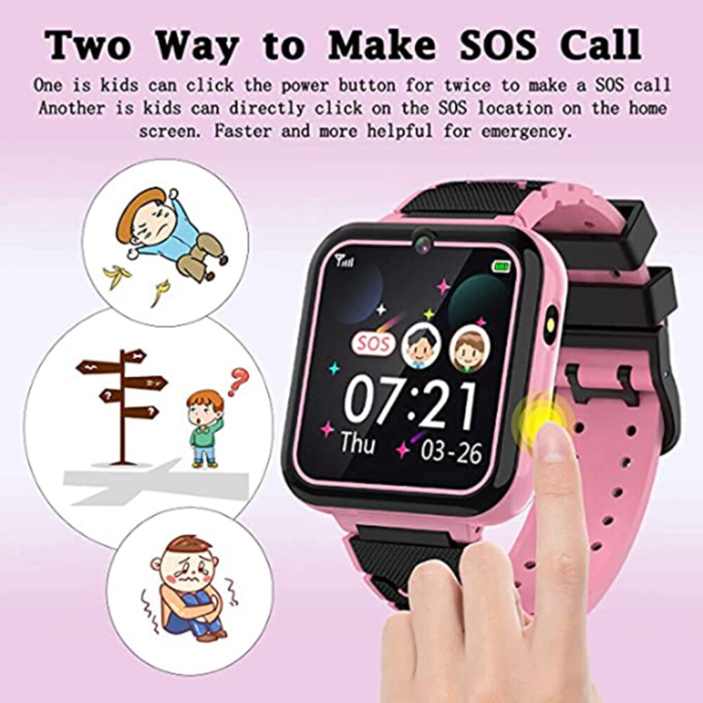 Y16 børns smartur med spil 1.5 tommer berøringsskærm 3mp kamera telefonopkald smartwatch til børn