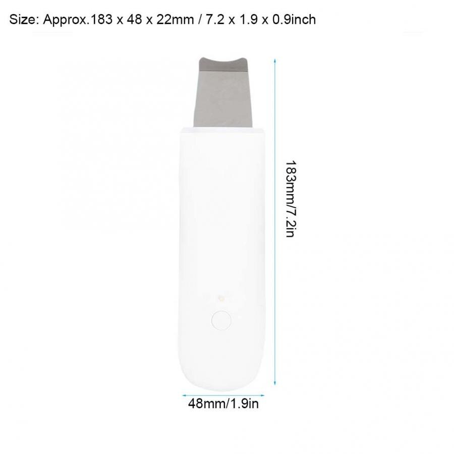 Gezicht Huid Scrubber Ultrasone Verwijderen Mee-eters Exfoliërende Porie Schoner Instrument p
