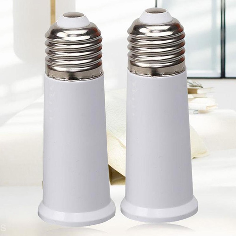 95MM E27 To E27 Extend Light Bulb Lamp Base Extender Extension Lamp Adapter Holder Converter Socket Light Bulb Plug