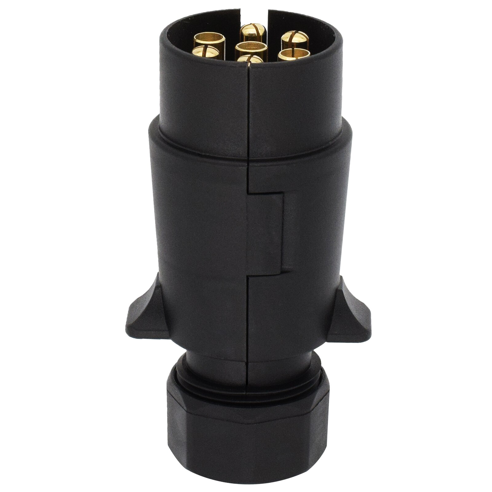El släpkontakt 7 stift 12v ledningskontakt adapter husvagn båt hästbox släpvagnsljus uttag kontakter biltillbehör
