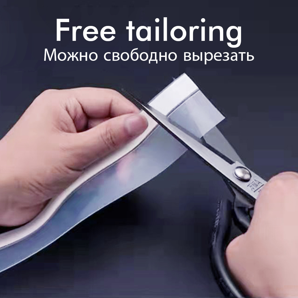 Fermaporta per finestra, striscia di tenuta, isolamento antipolvere e antirumore, in silicone, per porte della doccia, spazi vuoti, anticollisione