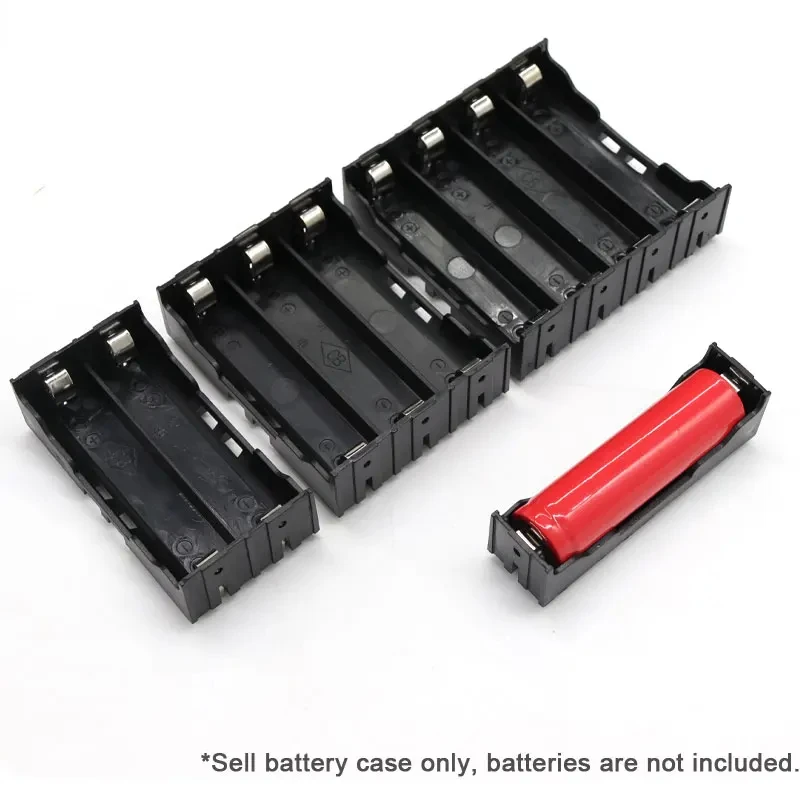 1/3/5 stuks 1x 2x 3x 4x 18650 harde naald mobiele powerbank behuizing 18650 abs batterijhouder opbergdoos behuizing 1 2 3 4- batterijdoos