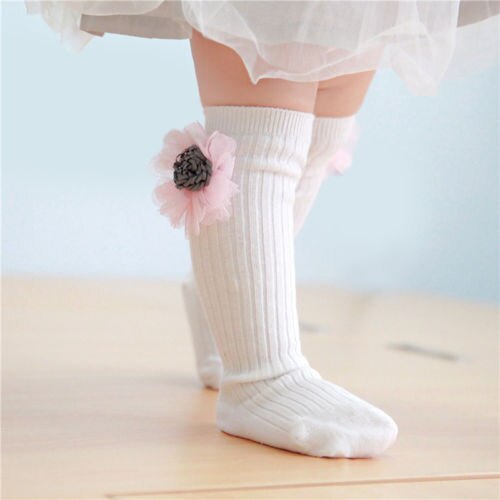 Goocheer Baby Meisjes Peuter Kid Bloem Katoenen Warme Panty Kousen Panty Broek Voor Prinses Meisje 0-3Y