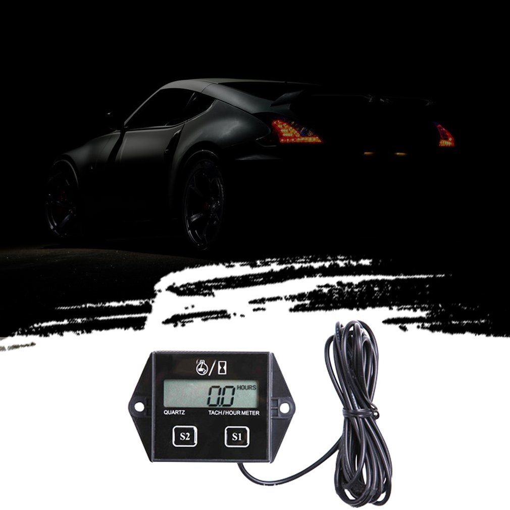 Tacómetro de motor de gasolina, temporizador Abs, inductivo, pantalla Lcd, de bajo voltaje, puede configurar el modo de velocidad 1 Uds.