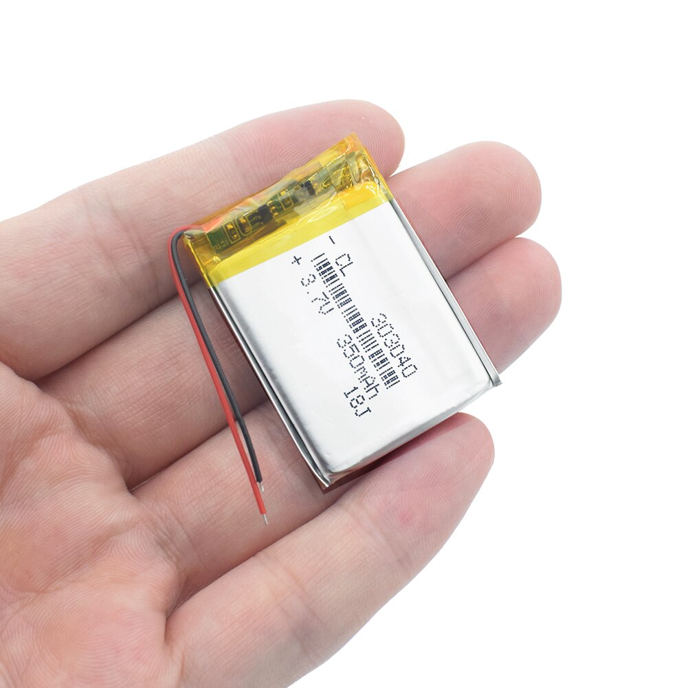 303040 lithium polymer battery Rechargeable Li-ion Battery 3.7V 350mAh With PCM For GPS MP3 MP4 MP5 PDA LED Light