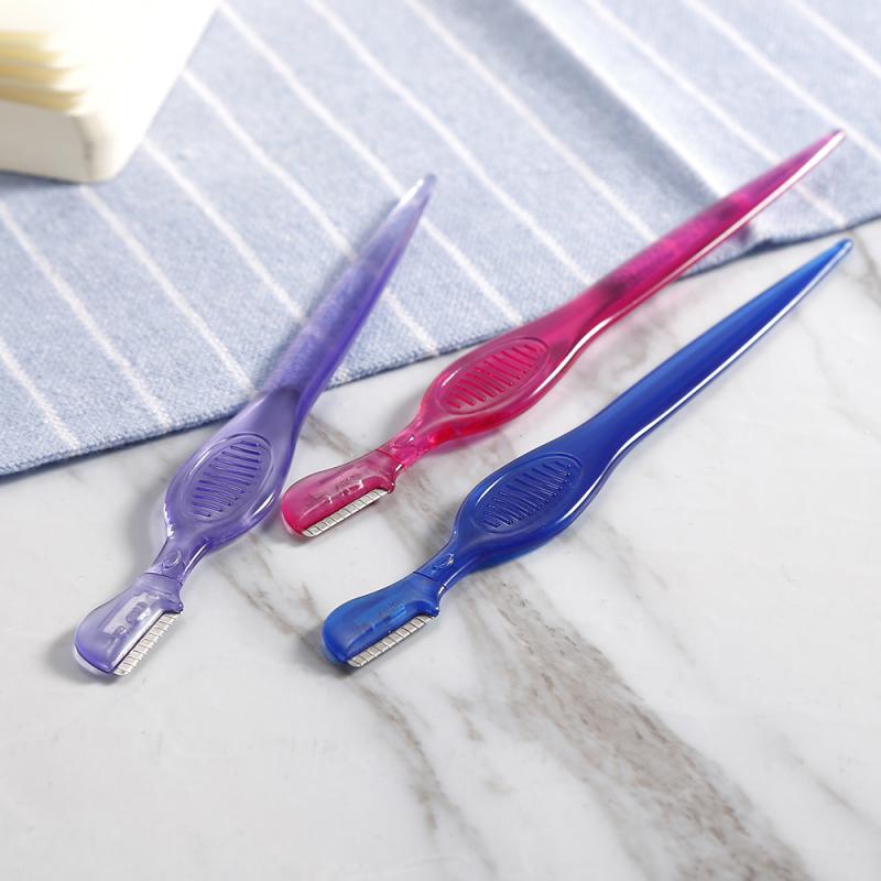 Maquinilla de afeitar para cejas, removedor de vello Facial, recortador de cejas, cuchillo de maquillaje afilado, cuchilla para dar forma a las cejas, cortadora de vello, 1 ud.