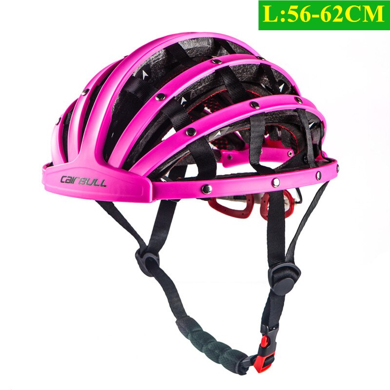 Foldable Bike Helmet Men Road Bicycle Portable Helmet Riding In-Mold City Leisure Riding Helmet Cycling Helmet Casco de ciclismo: pink