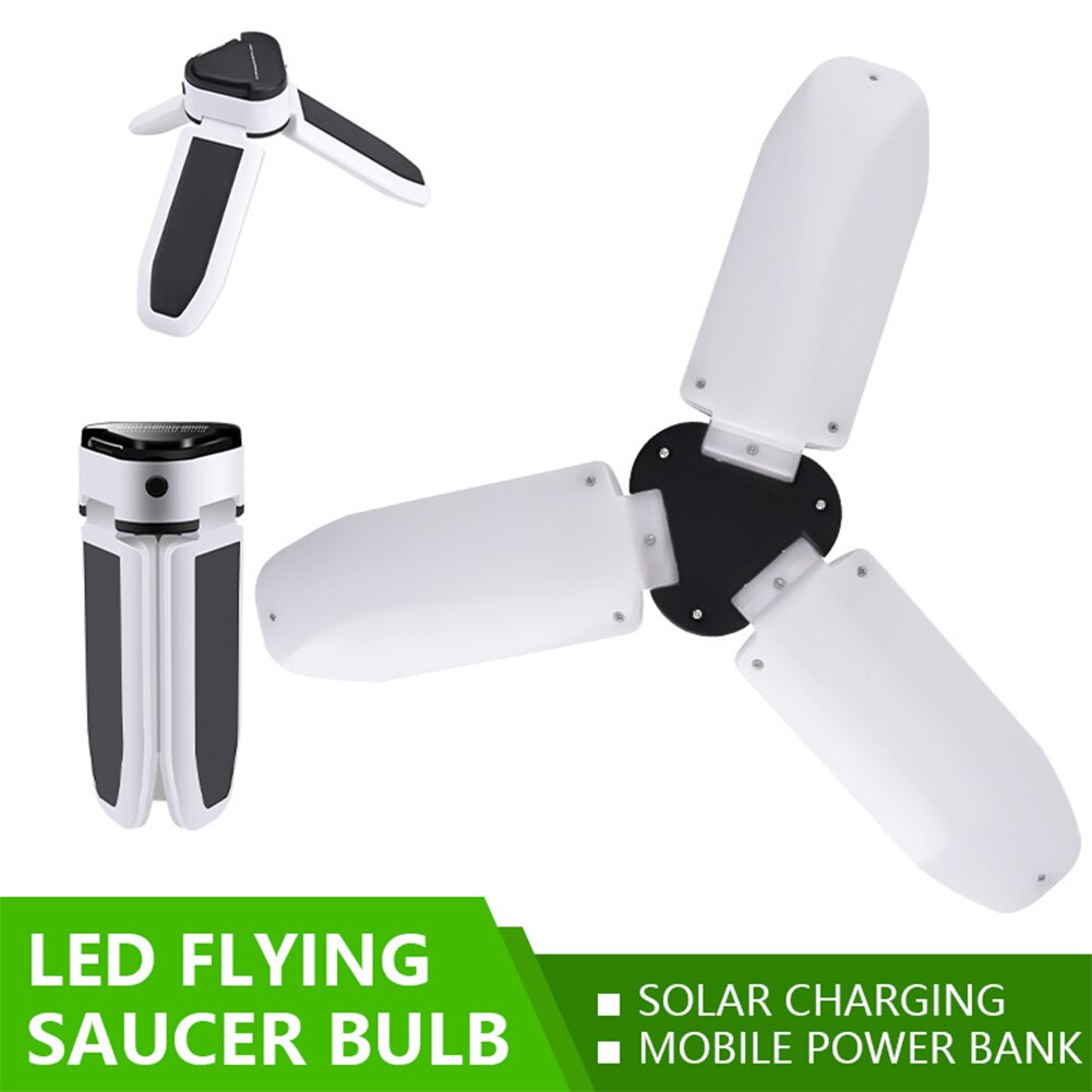 Solar Powered Emergency Light IP65 Waterproof Outdoor Camping ABS Portable Hiking Super Bright Working 60 LEDs Cool White 6500K