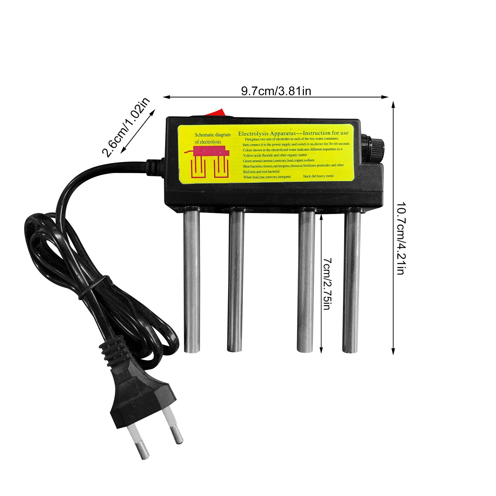 Premium Water Household Electrolyzer Test Electrolysis Water Tools Water Purity Level Meter PH Testing Tool Water Tester