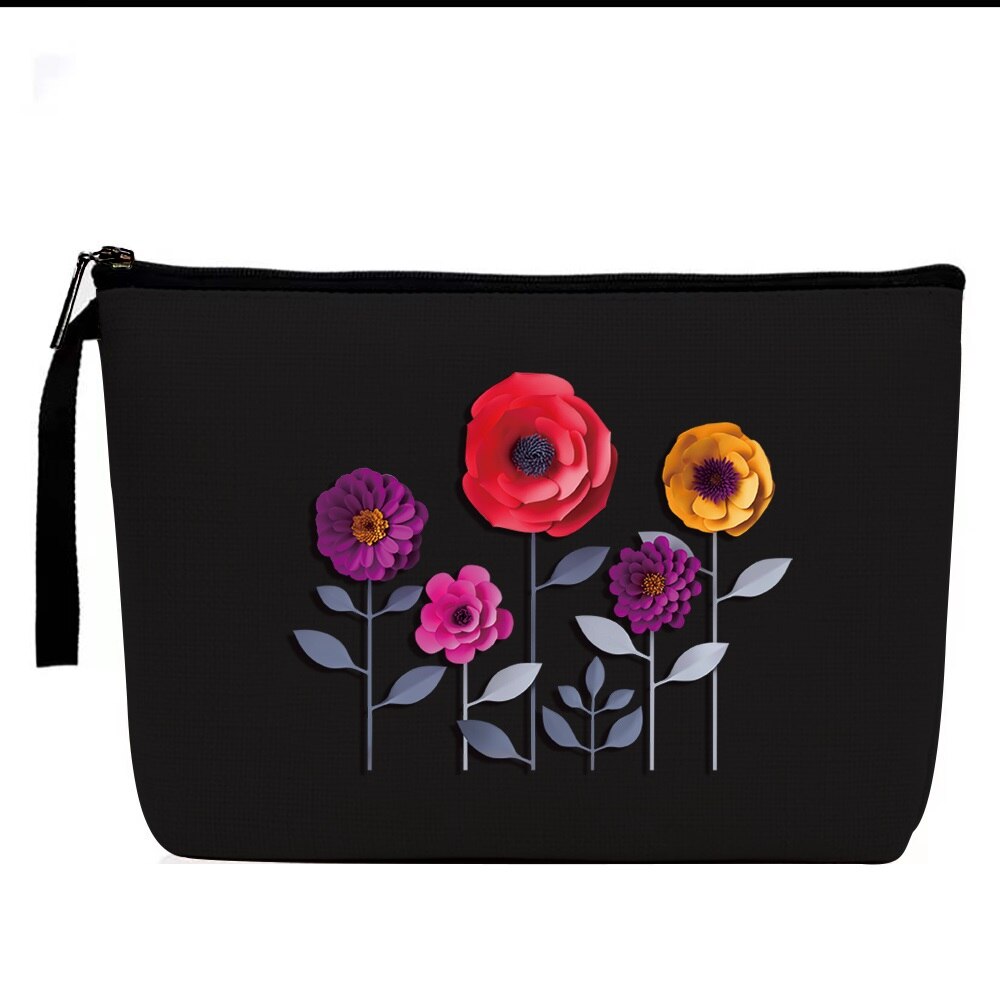 Cosmetische Tas - 3D Print Linnen - Ritsluiting - Reistoiletartikelen Organizer Pouch: 4 3D005