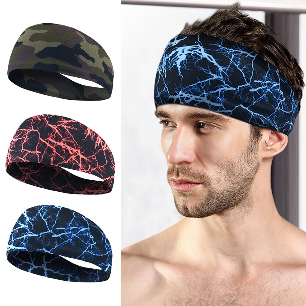 Fitness haarband heren dames zweetband training elastische sport hoofdband casual outdoor yoga stretch wrap hardlopen sportschool atletisch