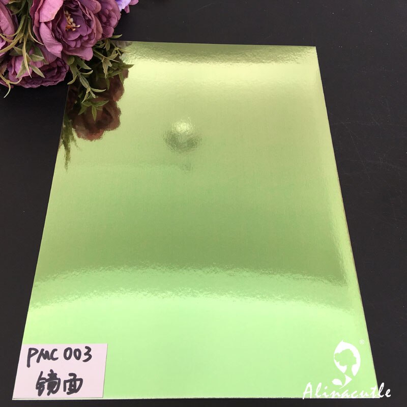 6 colors x 2sheet Cardstock Paper Card Stock Green Colours Shades Mirror A4 250gsm Scrapbooking paper pack craft pad Alinacraft