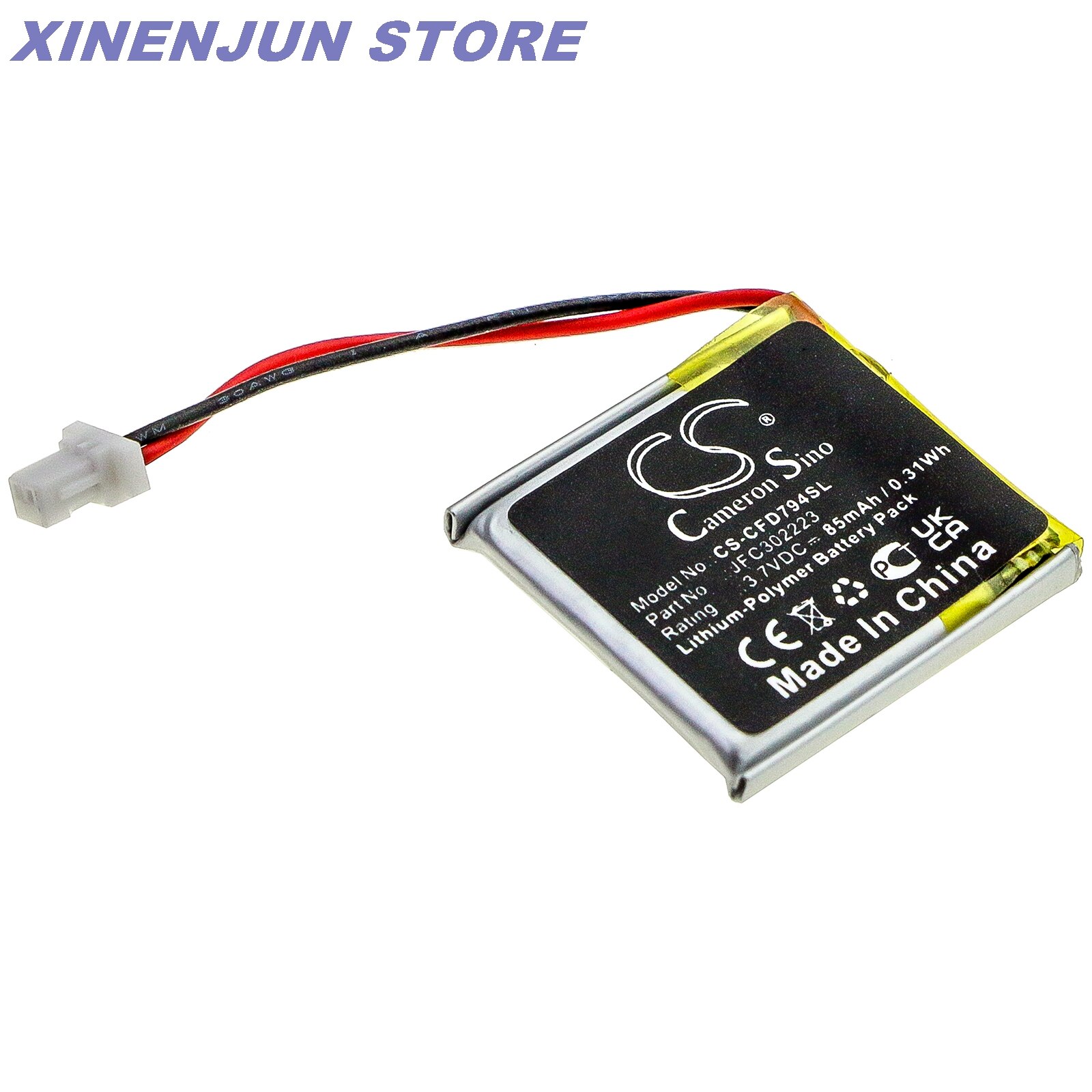 Remote Start,Entry Systems Battery 3.7V85mAh JFC302223 for Viper 3706V,3806V,4606V+,Clifford 7941X,7756X,7756V+,Python 7756P