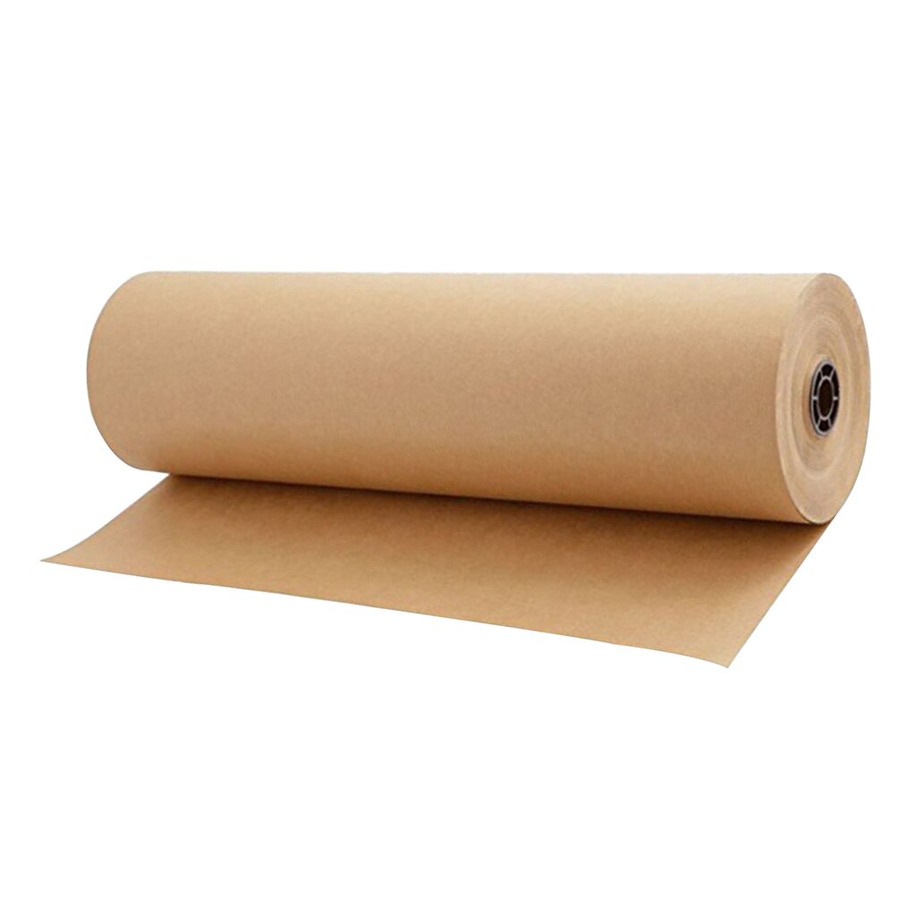 Rolo de papel para embrulho de presente, rolo de papel marrom para embrulhar presente artesanato 30cm