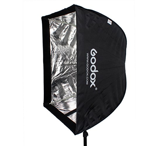 Godox parapluie pliable Portable Softbox réflecteur avec couverture blanche externe pour flash (60*90 cm/24 "* 35")
