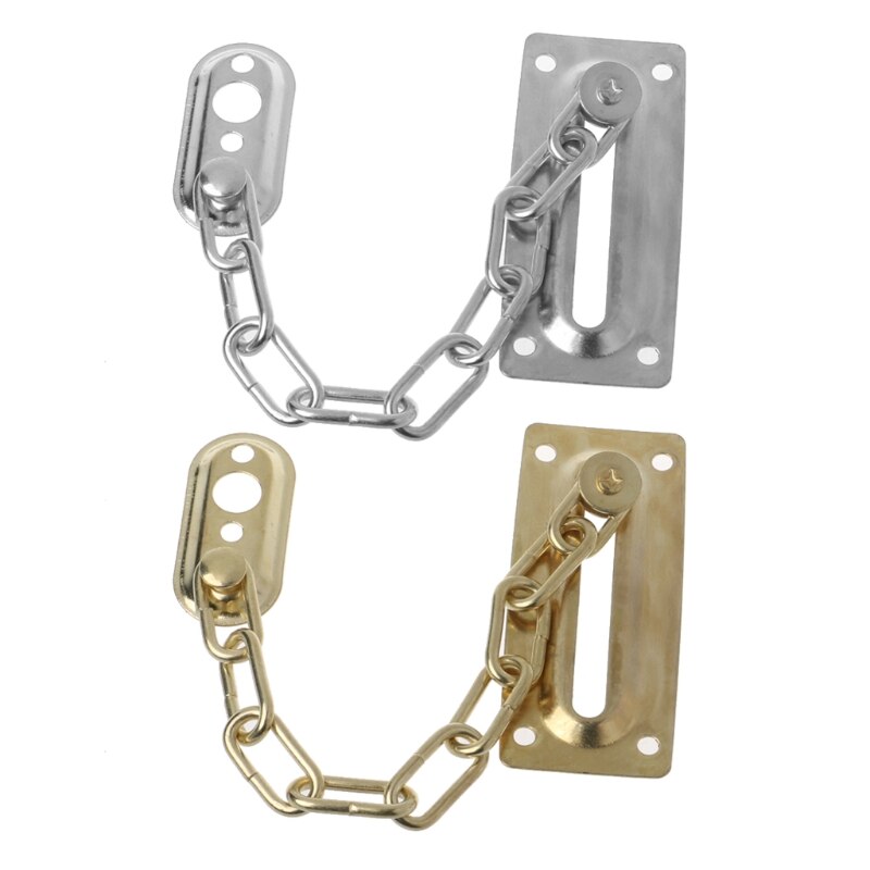 Safety Sliding Chain Door Guard Polished Chrome Hotel Office Security Bolt Locks
