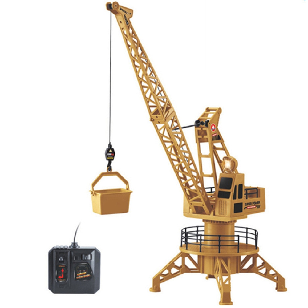 Grúa torre de construcción con Control de cable extraño para niños, juguete educativo de simulación, de Navidad, novedad