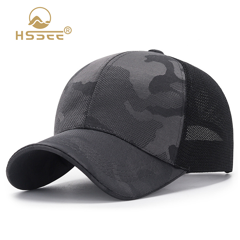 HSSEE-Sombrero de béisbol de malla para hombre, de algodón suave gorra de béisbol de , sombrero de pesca, senderismo, accesorios deportivos