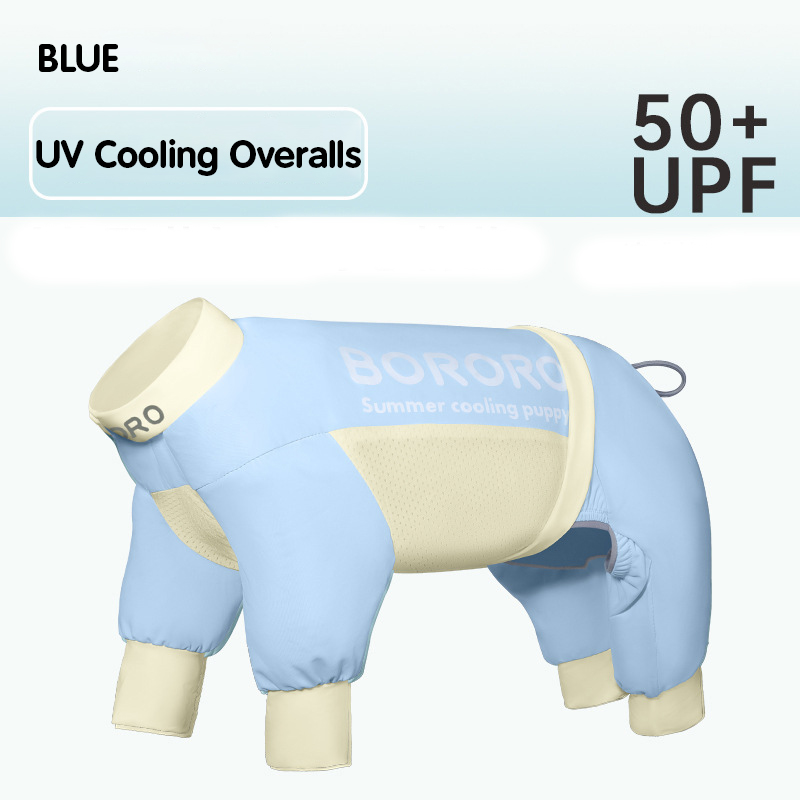 Lente/zomer koelshirt voor honden Professioneel UV-blokkerend koelende hondenkleding voor kleine middelgrote honden Verstelbare rug Zacht huisdiervest