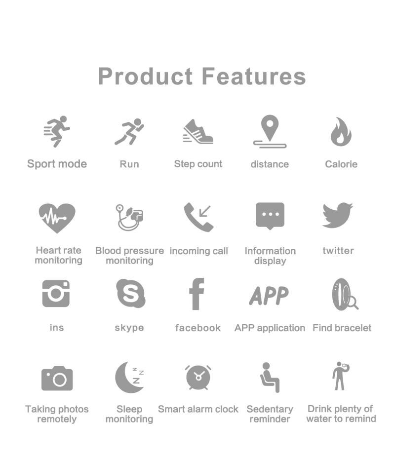 M3 Smart Wristband Band 4 Bracelet Bluetooth Watch Heart Rate Fitness Sleep Monitor Waterproof Smart Bracelet Watch Men Women