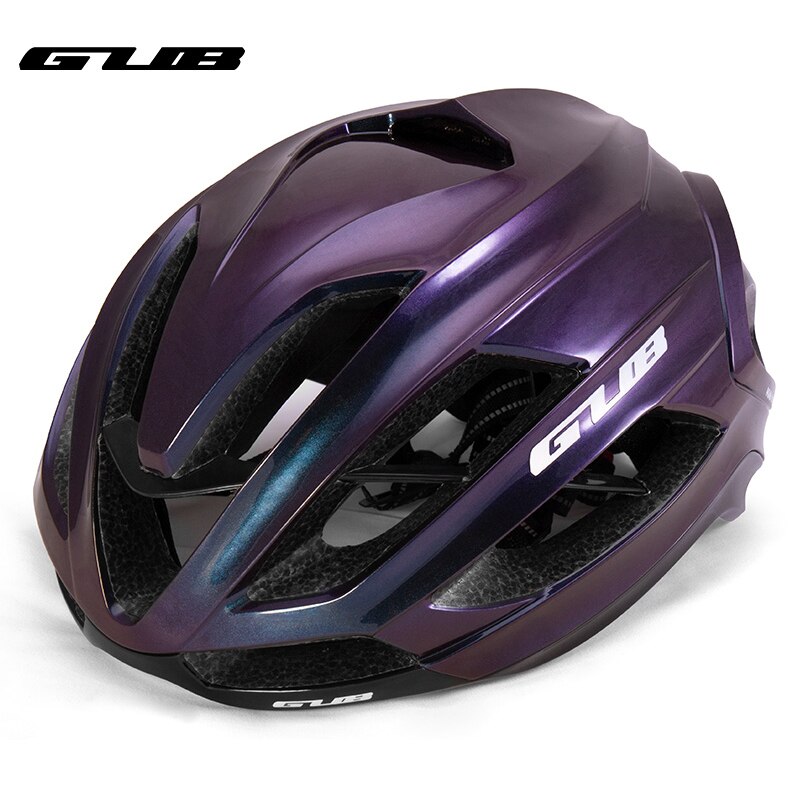 GUB SV11 bike helmet mtb road cycling bicycle super light lightweight safty with reinforcing rib for men women aerodynamic: AUROPA PURPLE