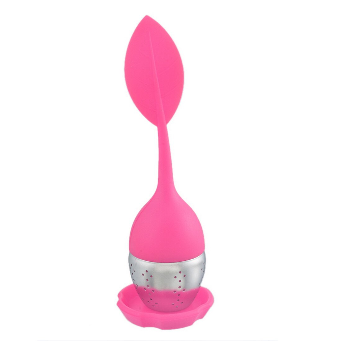 1pc silikon te infuser rustfritt stål teatea sil til bryggeenhet urte krydder filter kjøkkenverktøy: G